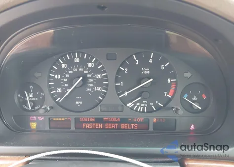 2002 BMW 525Ia из США, поврежденный, VIN WBADT43492GY97437